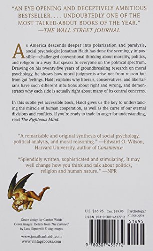 The Righteous Mind: Why Good People Are Divided by